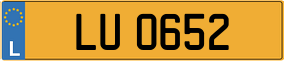 Trailer License Plate